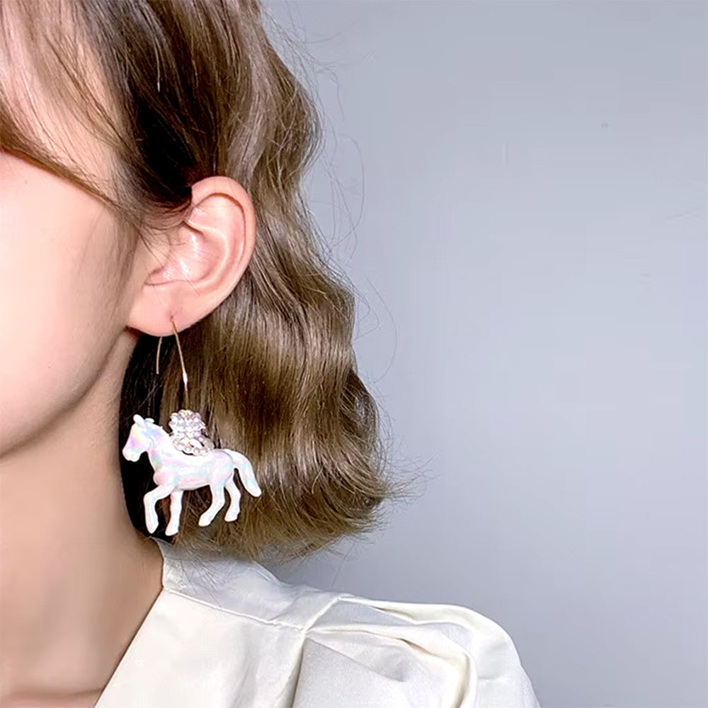 Pastel Horse Earrings