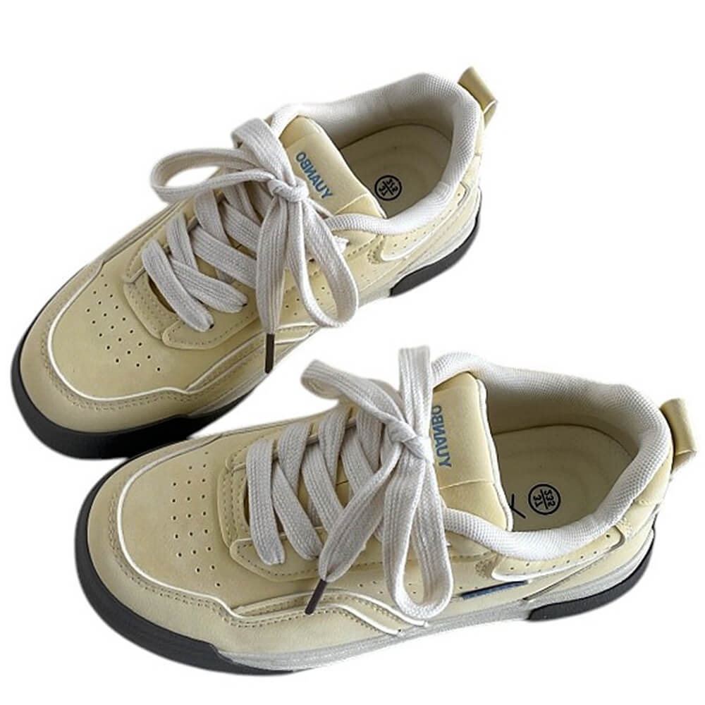 Pastel Yellow Aesthetic Sneakers