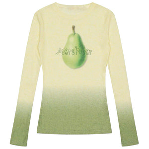 Pear Gradient Knit Top