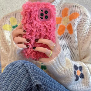 Pink Fuzzy iPhone Case