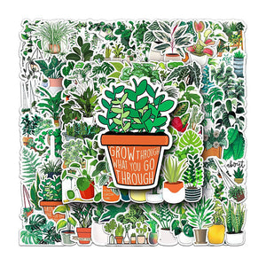 Plant Mom Aesthetic 50 pcs Sticker Pack