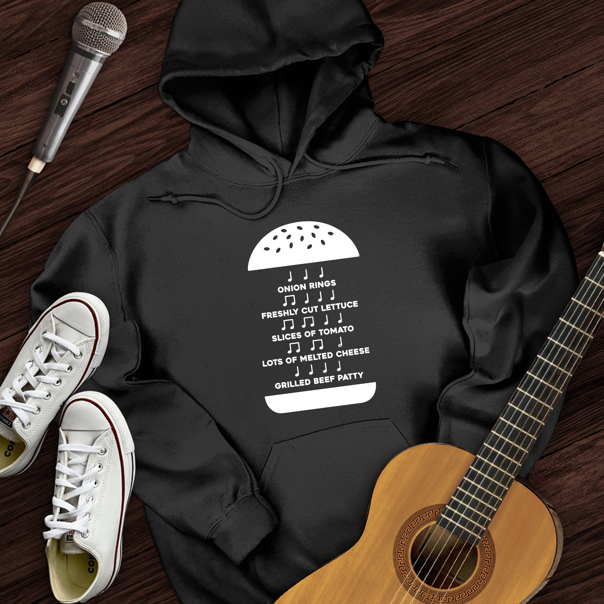 Burger Music Hoodie