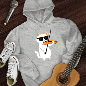 Cat Playing Violin Hoodie