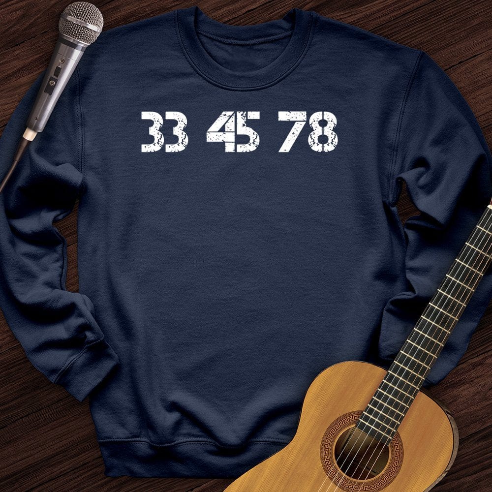 33-45-78 RPM Turntable Crewneck