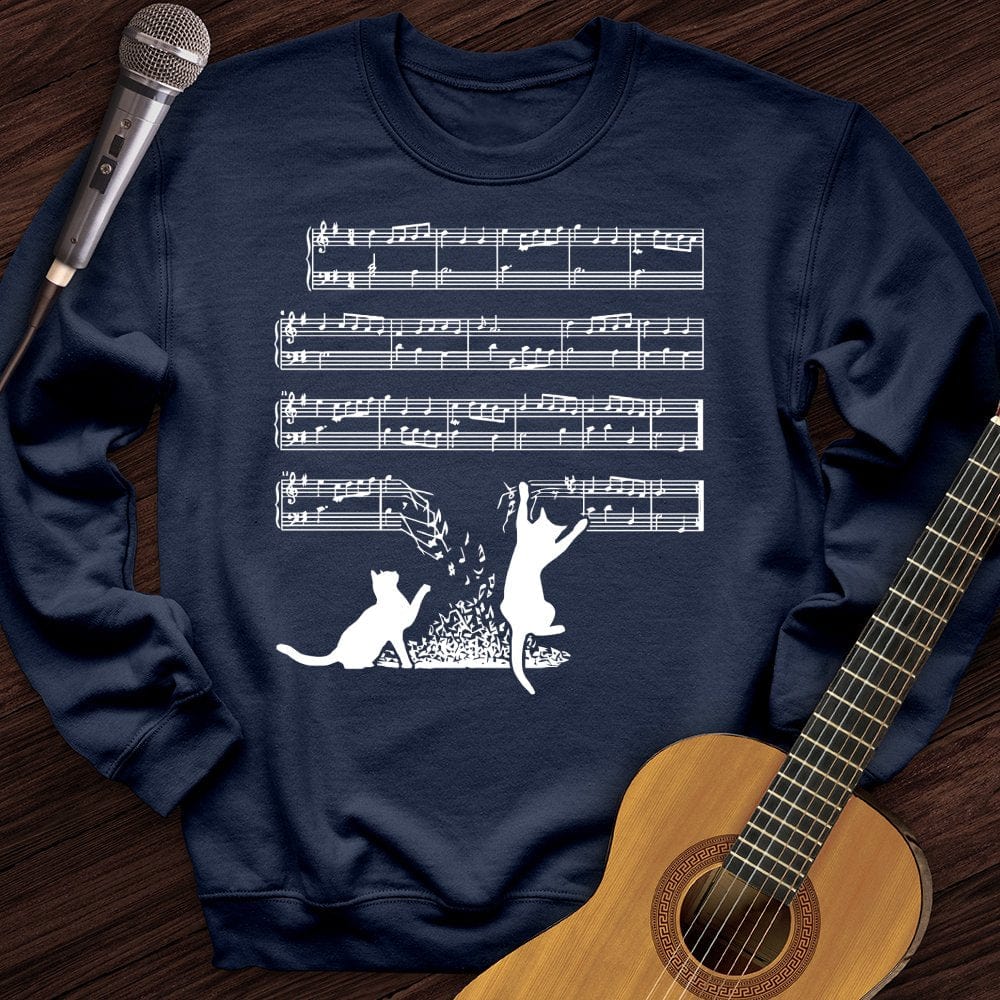 Cat Music Sheet Crewneck