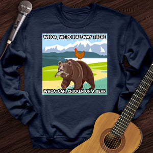 Chicken On A Bear Crewneck