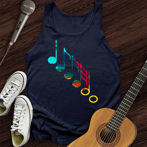 Colorful Music Notes Tank Top