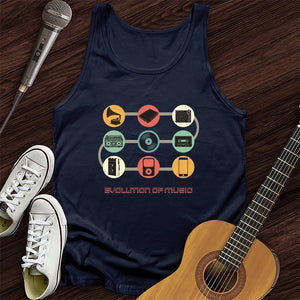 Evolution of Music Tank Top
