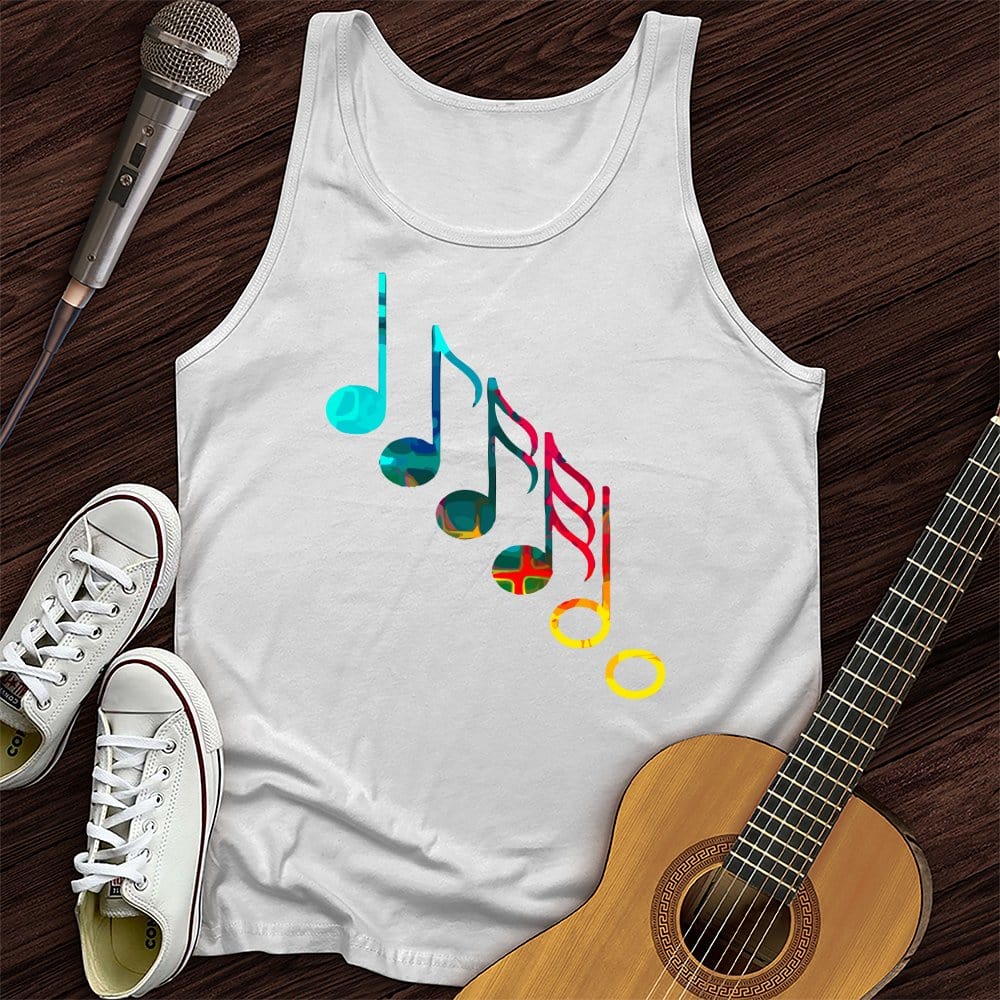 Colorful Music Notes Tank Top