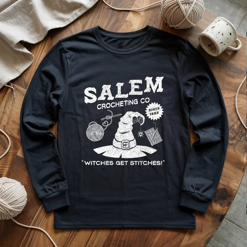 Salem Crocheting Long Sleeve T-shirt