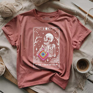 Skeleton Crocheter Tarot T-shirt