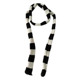 Y2K Skinny Striped Scarf