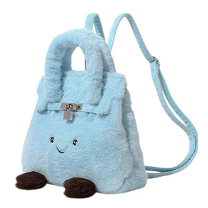 Smiling Face Plush Handbag