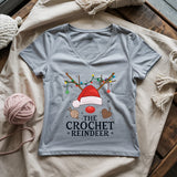 Crochet Reindeer Lady V-neck