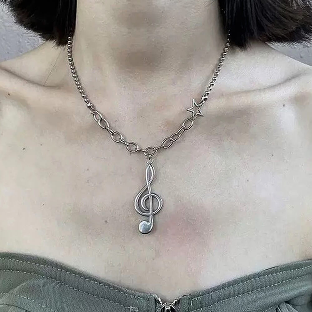 Treble Clef Necklace