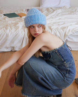 Warm Vibes Fuzzy Knit Beanie