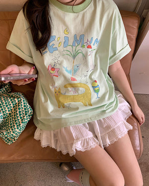 Whimsical Doodle Graphic Tee