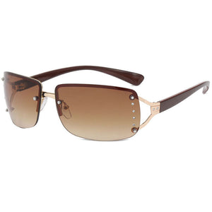 Y2K Rectangle Rimless Glasses