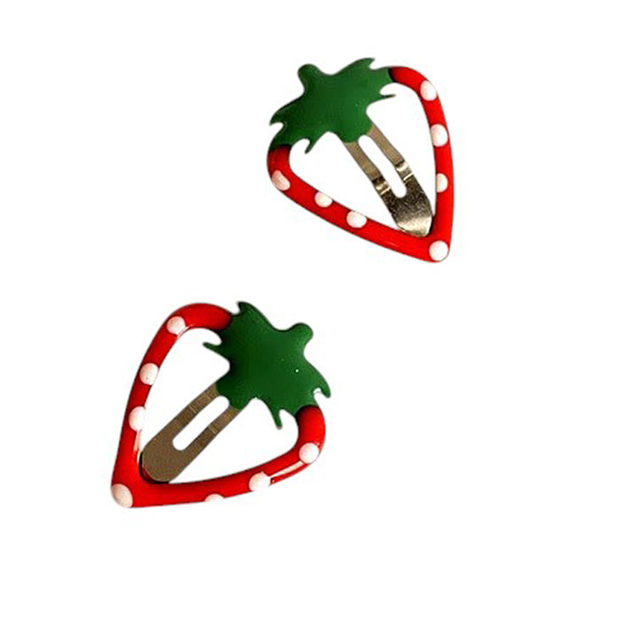 Y2K Strawberry Hair Clips Set